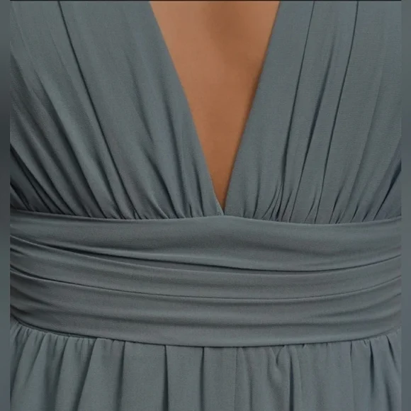 Lulu's Divine Muse Slate Blue Wide-Leg Jumpsuit - Picture 5 of 12